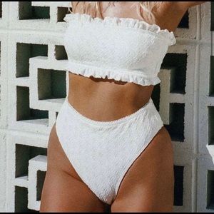 COPY - Billabong Salty Blonde By The Seashore High Maui Bikini Bottom sz XL